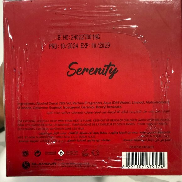 Serenity by Rayef EDP Unisex 100ml 3.4oz Made in Dubai Authentic - Picture 5 of 5